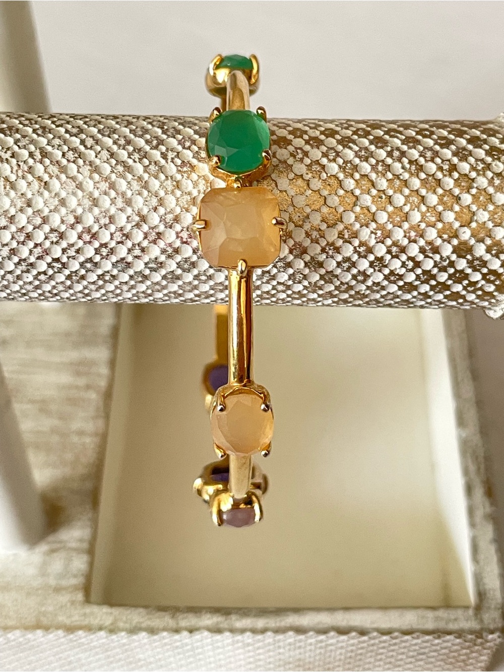 Kate Spade ♠️ Multi Gem Gold Bangle - Picture 6 of 7